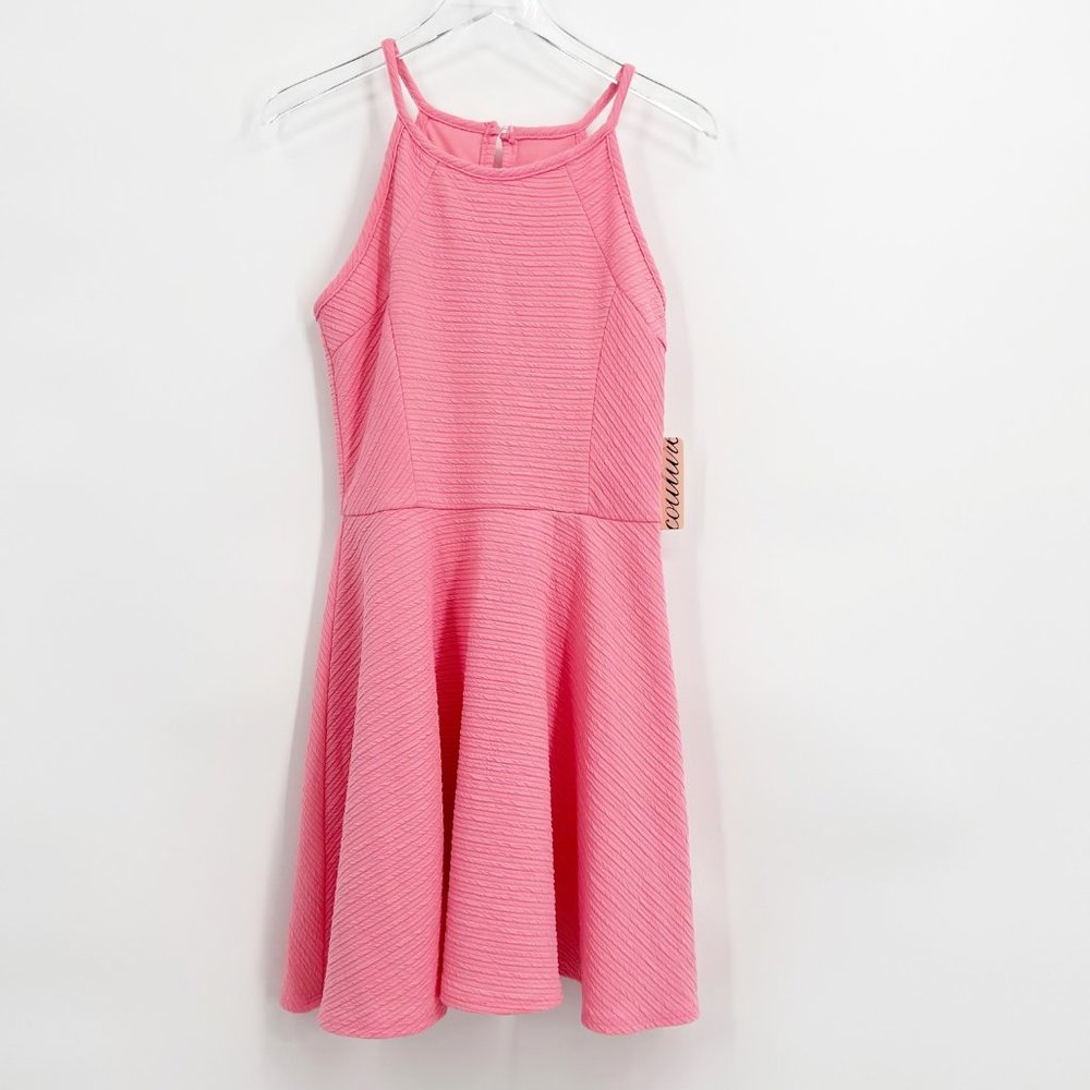 Sally Miller Couture Size 12 Coral Pink Knit Jodi Dress